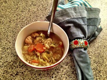 Chicken-vegetable-rice-soup