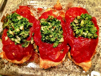 arugula-pesto-stuffed-chicken-breasts