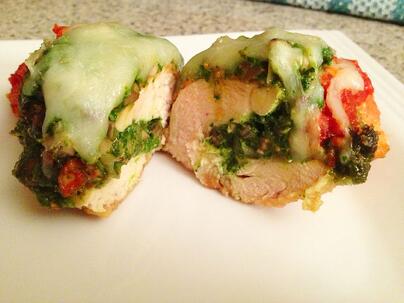 mushroom-pesto-stuffed-chicken-breasts